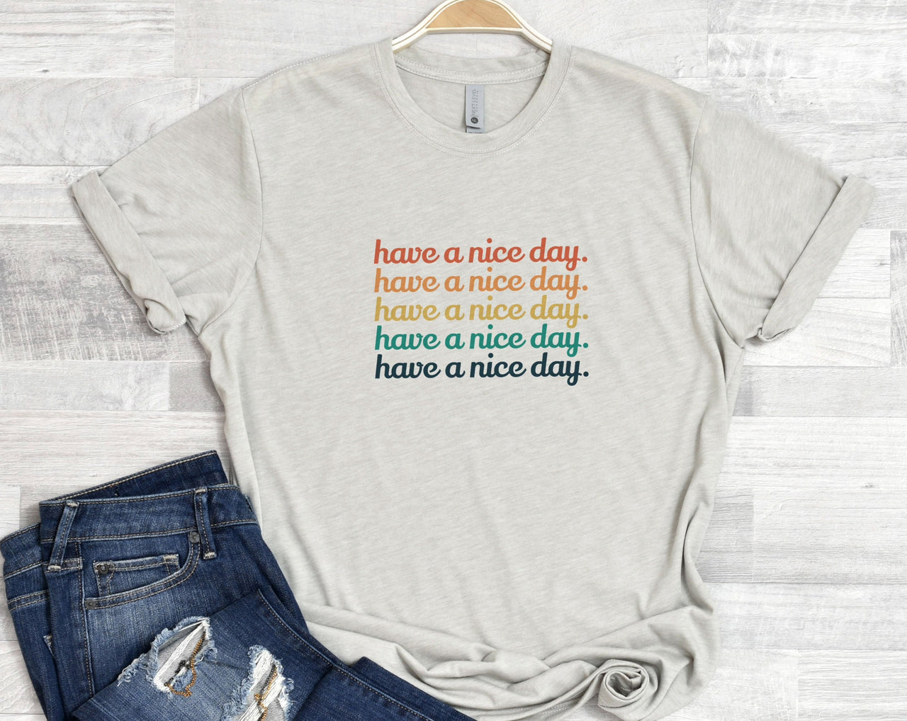 "Have a Nice Day" Short-Sleeved Unisex Tee